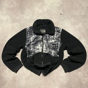 Y2K North Face Denali Print Zip Up Fleece Jacket